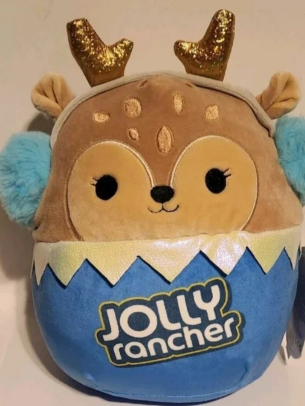 Squishmallows Dawn the Fawn Reindeer Jolly Rancher 8" NWT Christmas 2023